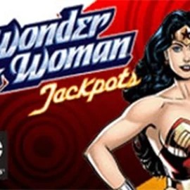 Wonder Woman Jackpots logo – Jackpots by Amaya at Slota Casino